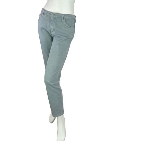 AG Adriano Goldschmied The Prima Mid-Rise Jeans Cigarette Coldwater Slate 32 R - Picture 1 of 13